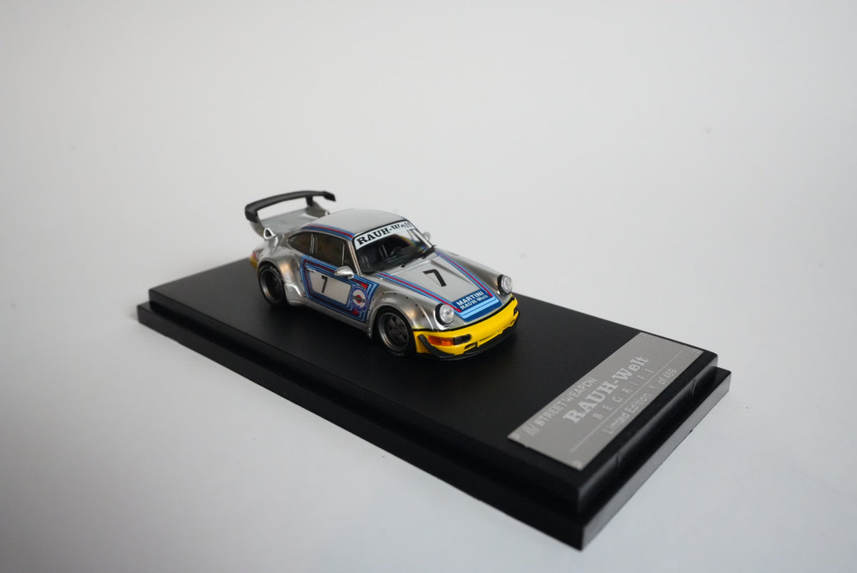 Street Weapon RWB 964 Martini #7 – Silver/Blue/Red – Limited 499 pcs – 1:64