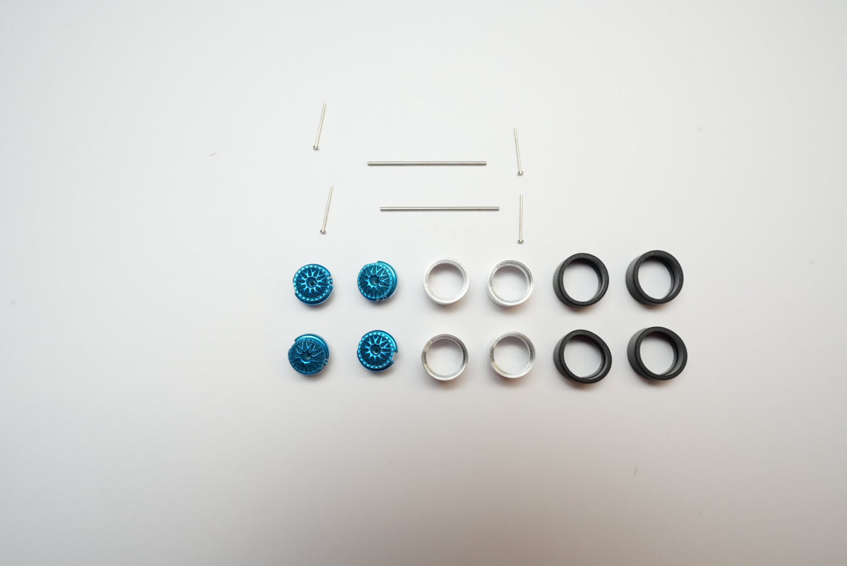 Monoblock Advanced Alloy Wheels – VS-Spoke BBS-Style Martini Teal – 10 mm – 1:64