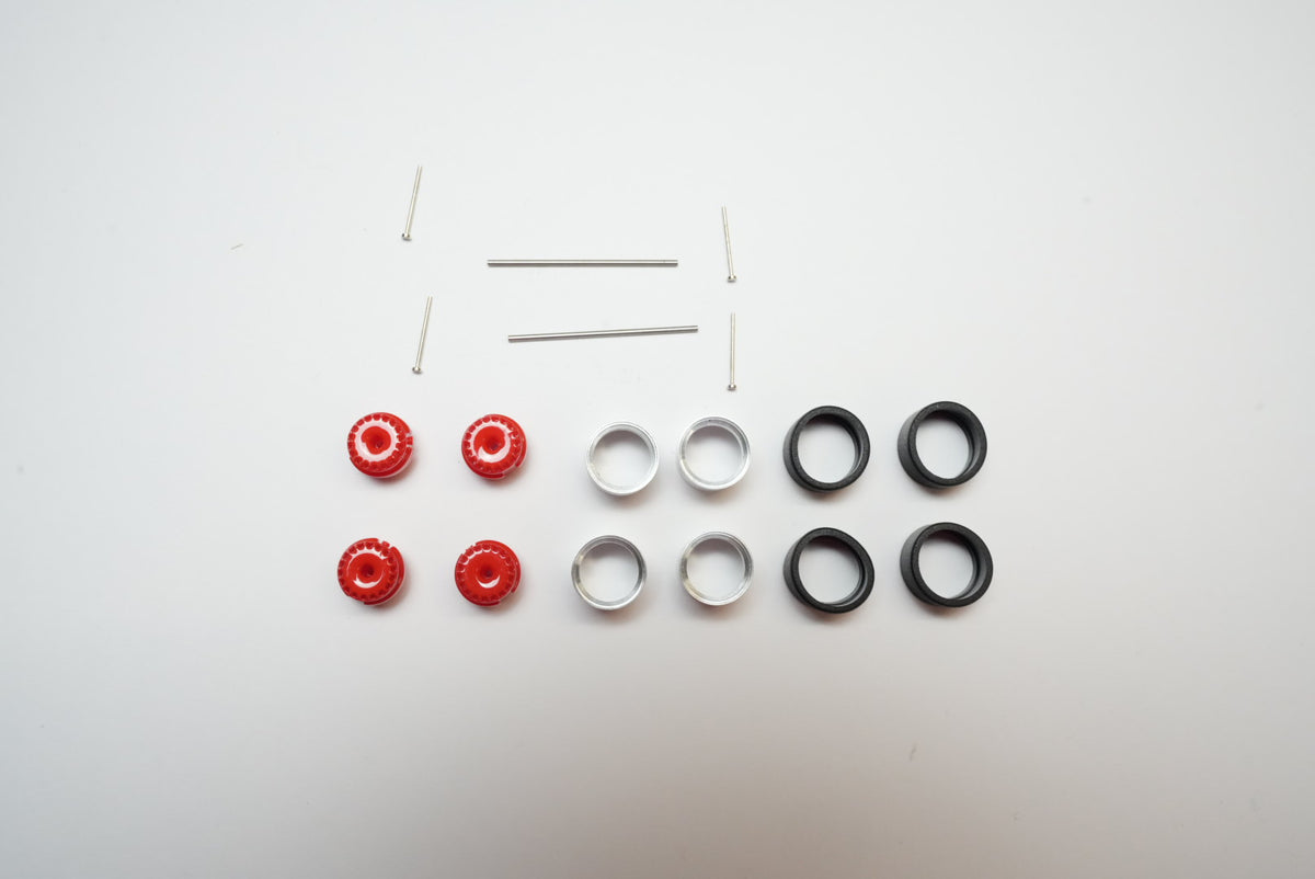 Monoblock Advanced Alloy Wheels – Aero-Fan Kamikaze Red – 10 mm – 1:64